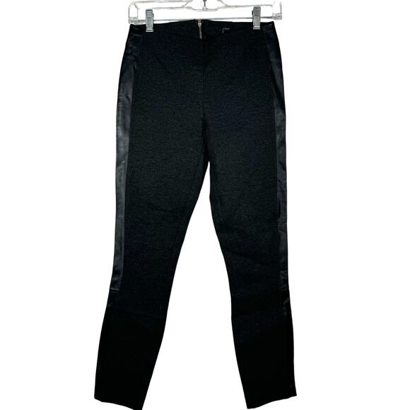 J. Crew Black Tall Pixie Leather Trim Tuxedo Stripe Skinny Pants 0 NWOT - Picture 15 of 15